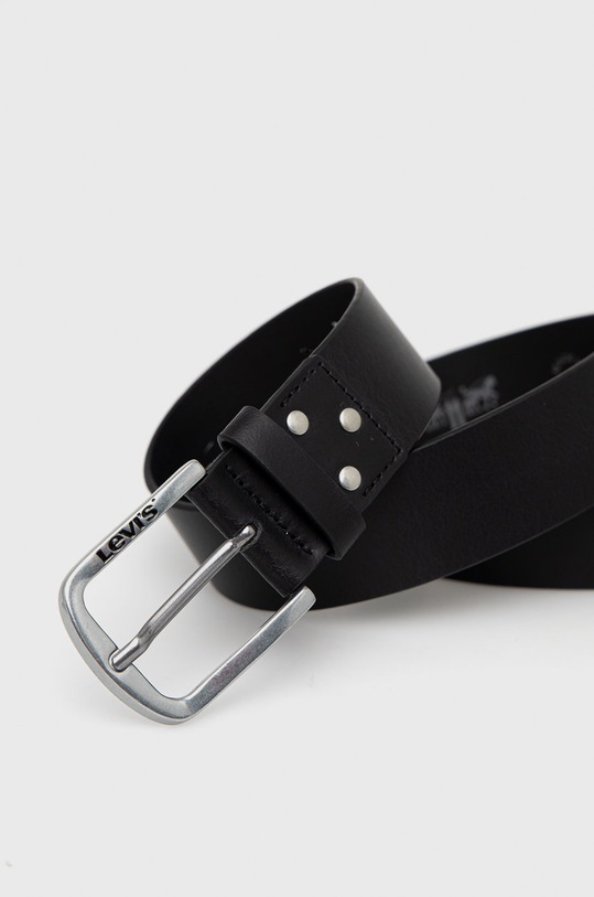 Levi's - Curea de piele D6731.0002 negru SS22