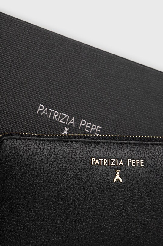 Шкіряний гаманець Patrizia Pepe чорний CQ4879.L001