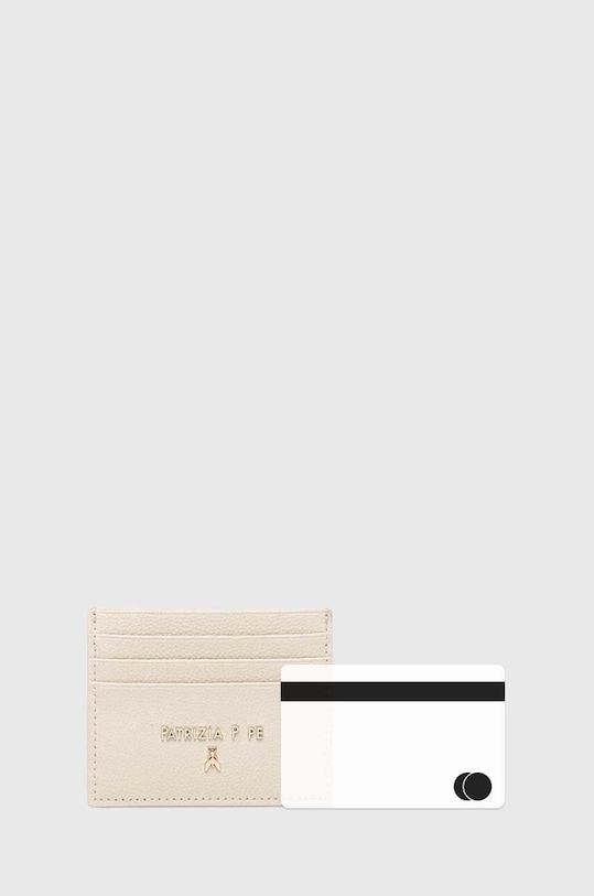 Patrizia Pepe etui na karty skórzane CQ7001.L001 beżowy