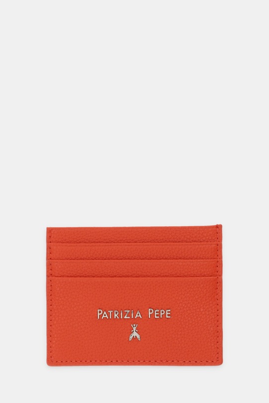 Patrizia Pepe etui na karty skórzane Gift Box pomarańczowy CQ7001.L001