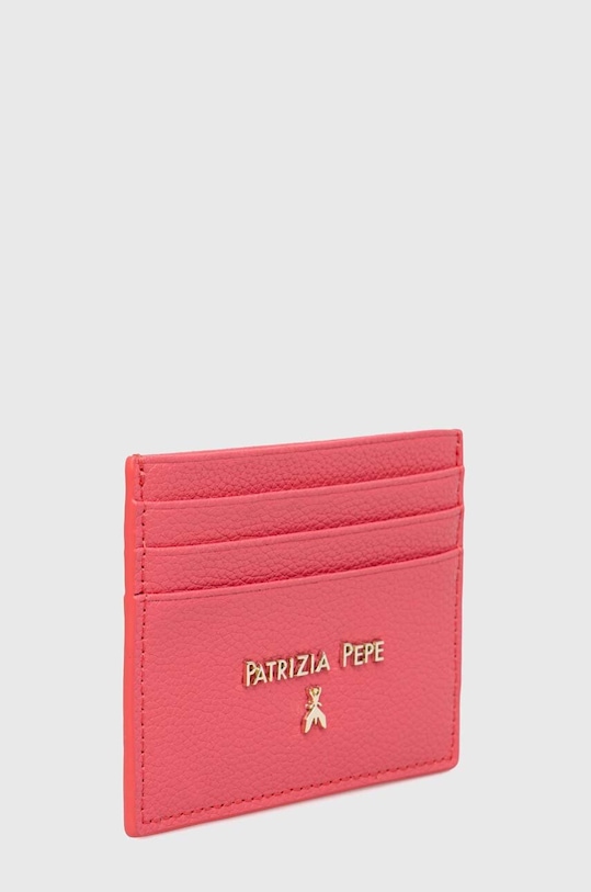 Шкіряний чохол на банківські карти Patrizia Pepe CQ7001.L001 рожевий SS25