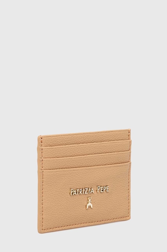 Kožené puzdro na karty Patrizia Pepe CQ7001.L001 béžová SS25