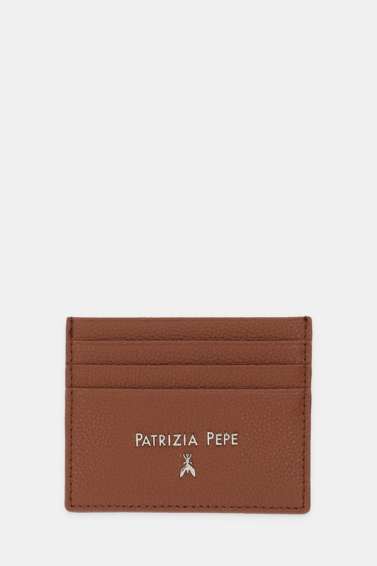 Patrizia Pepe etui na karty skórzane Gift Box brązowy CQ7001.L001