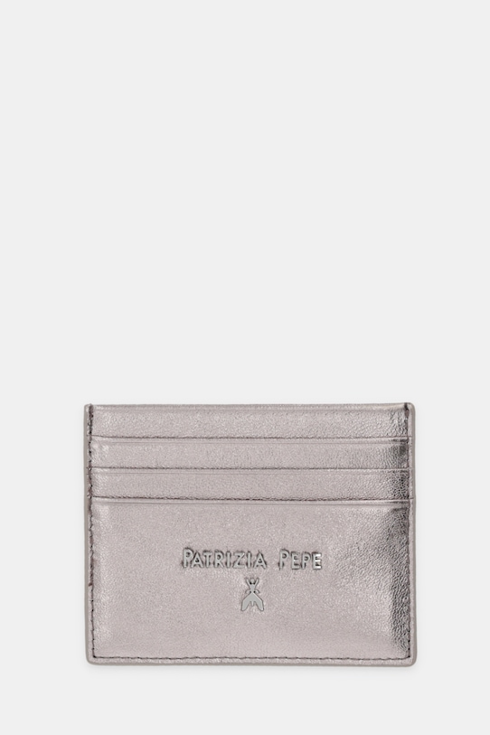 Patrizia Pepe etui na karty skórzane Gift Box szary CQ7001.L001