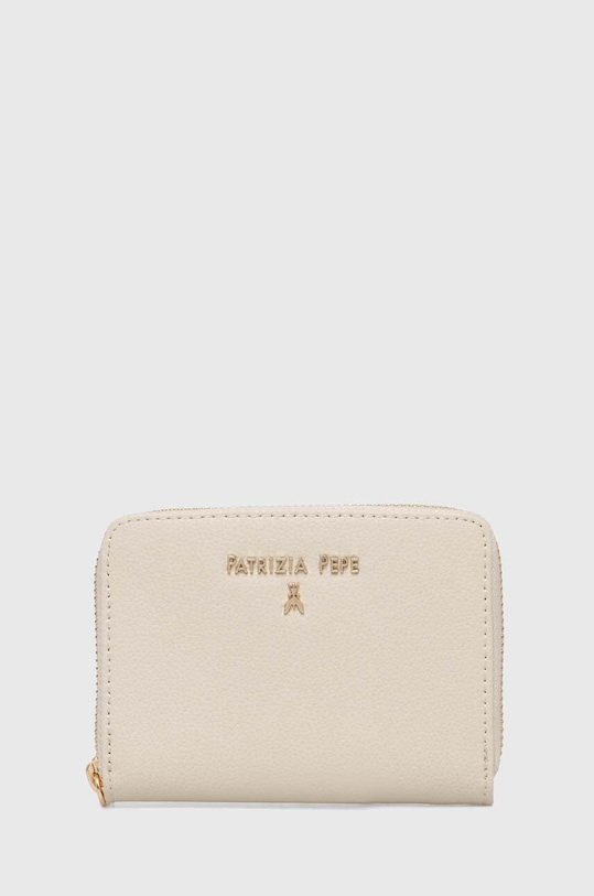 Kožená peněženka Patrizia Pepe přírodní kůže béžová CQ8512.L001