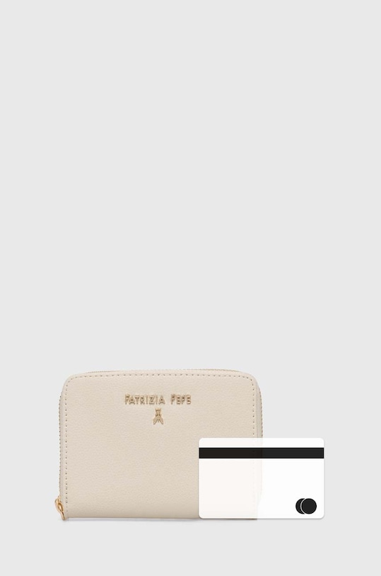 Kožená peněženka Patrizia Pepe CQ8512.L001 béžová