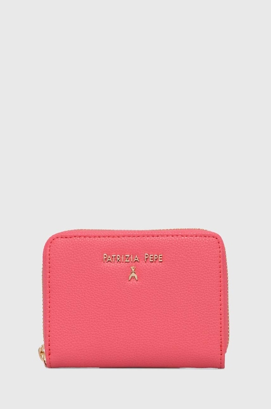 Patrizia Pepe portfel skórzany skóra licowa różowy CQ8512.L001