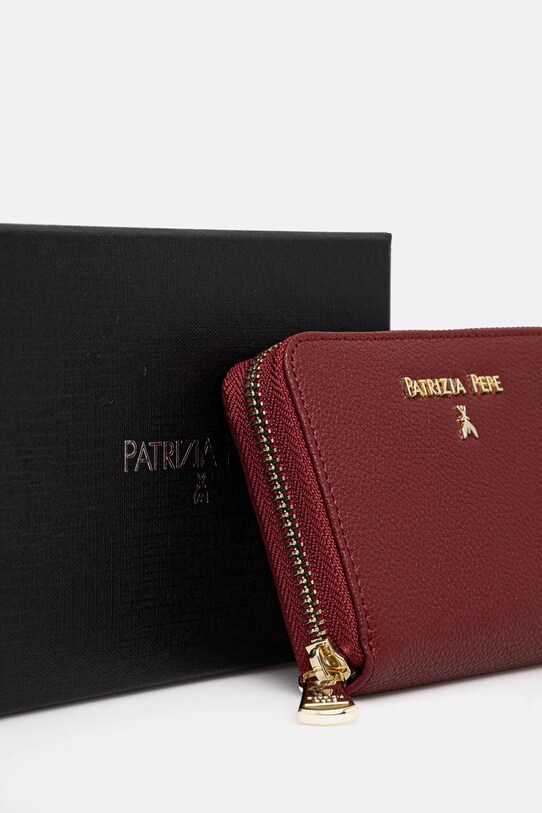 Patrizia Pepe portofel de piele burgundia CQ8512.L001