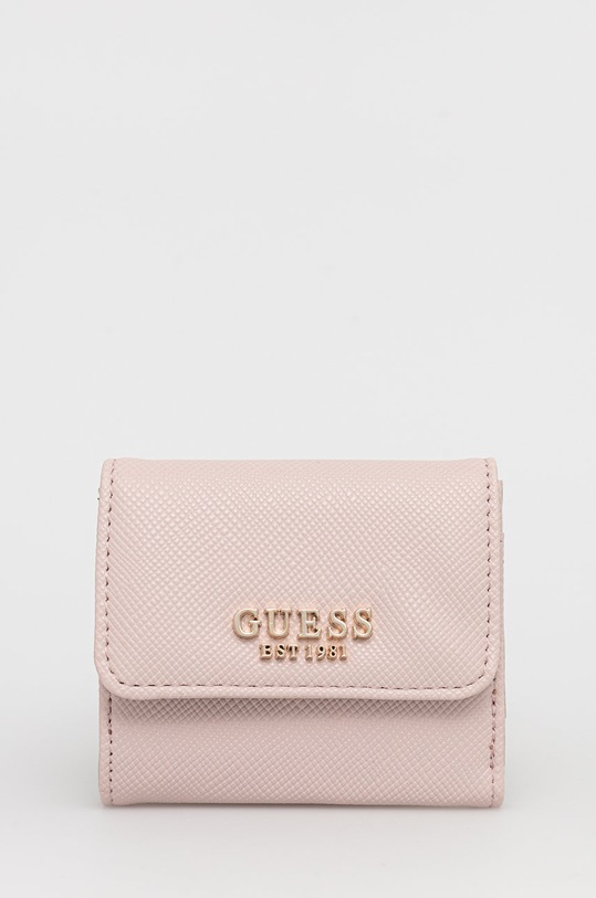 Guess portfel LAUREL imitacja skóry licowej różowy SWZG85.00440