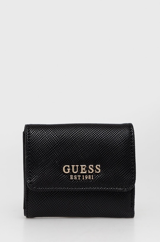 Peněženka Guess LAUREL imitace kůže černá SWZG85.00440