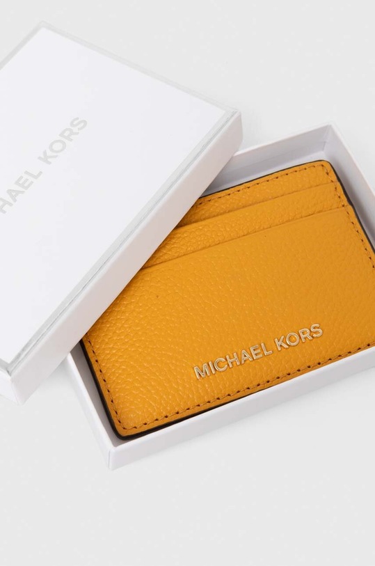 MICHAEL Michael Kors etui na karty skórzane żółty 34F9GF6D0L