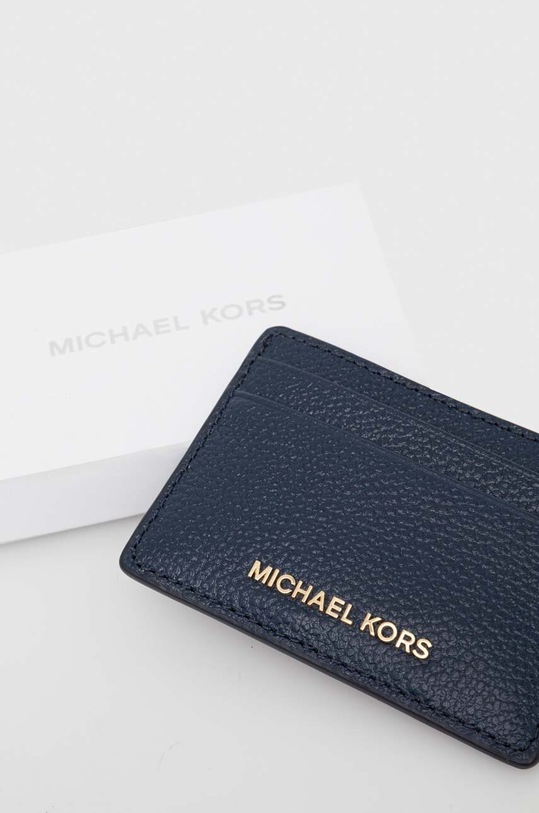 Αξεσουάρ Δερμάτινη θήκη για κάρτες MICHAEL Michael Kors 34F9GF6D0L σκούρο μπλε