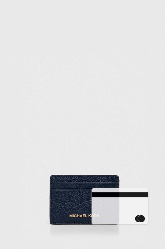 MICHAEL Michael Kors etui na karty skórzane granatowy 34F9GF6D0L