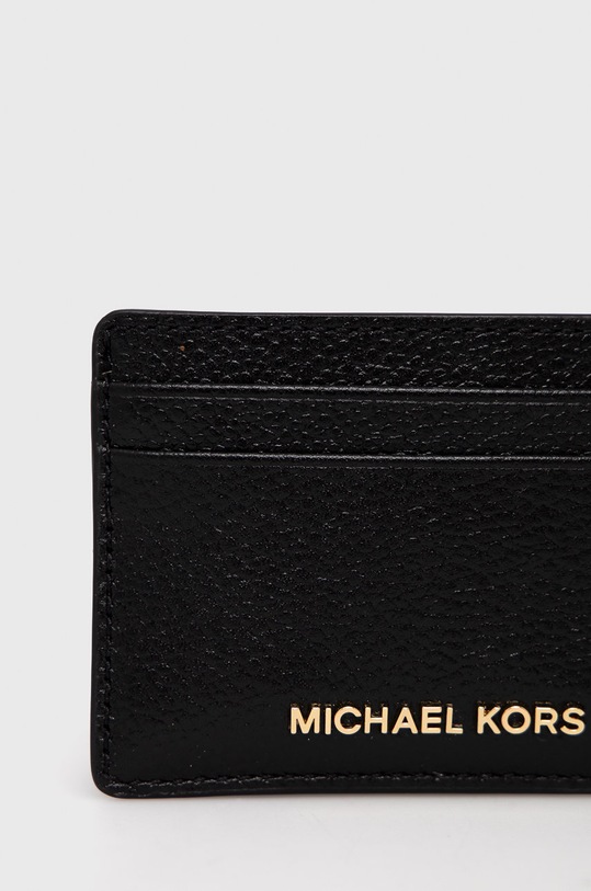 Δερμάτινη θήκη για κάρτες MICHAEL Michael Kors 34F9GF6D0L μαύρο SS24
