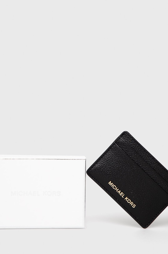 Δερμάτινη θήκη για κάρτες MICHAEL Michael Kors 34F9GF6D0L μαύρο