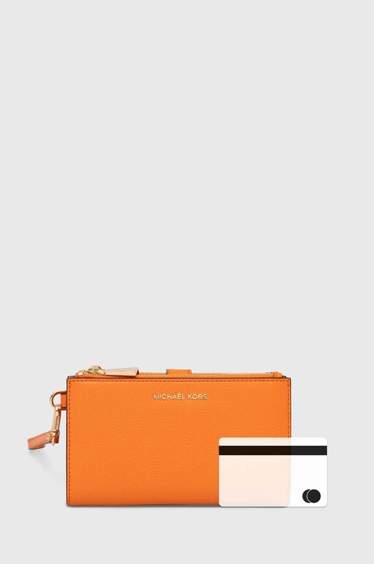 MICHAEL Michael Kors portofel de piele 34F9GAFW4L portocaliu