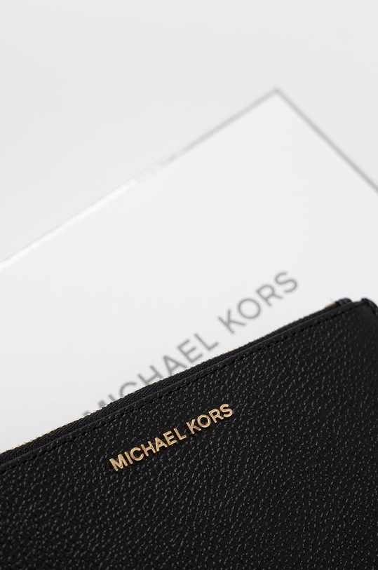 Kožená peňaženka MICHAEL Michael Kors čierna 34F9GAFW4L