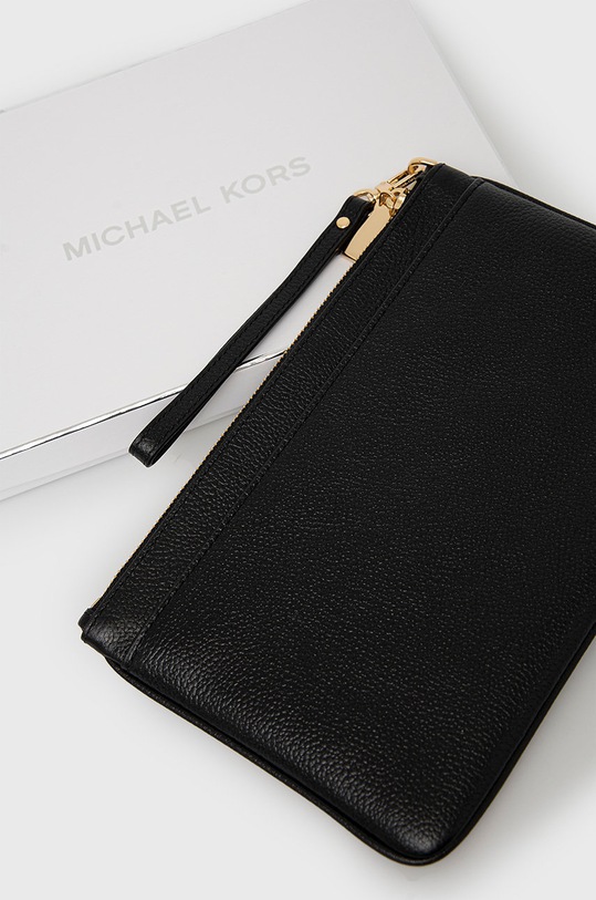 Kožená psaníčko MICHAEL Michael Kors 34S2GT9W3L černá