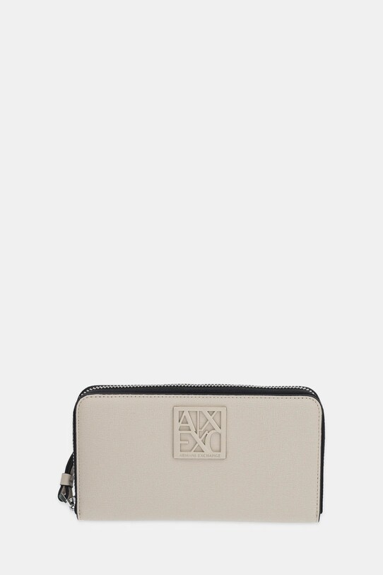Armani Exchange portfel syntetyczny beżowy 948486.0A874