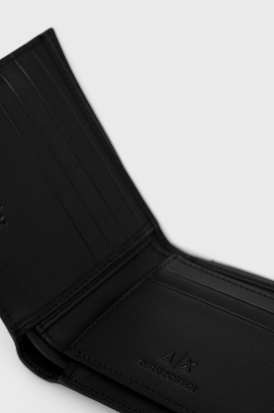Armani Exchange portofel de piele negru 958435.CC845