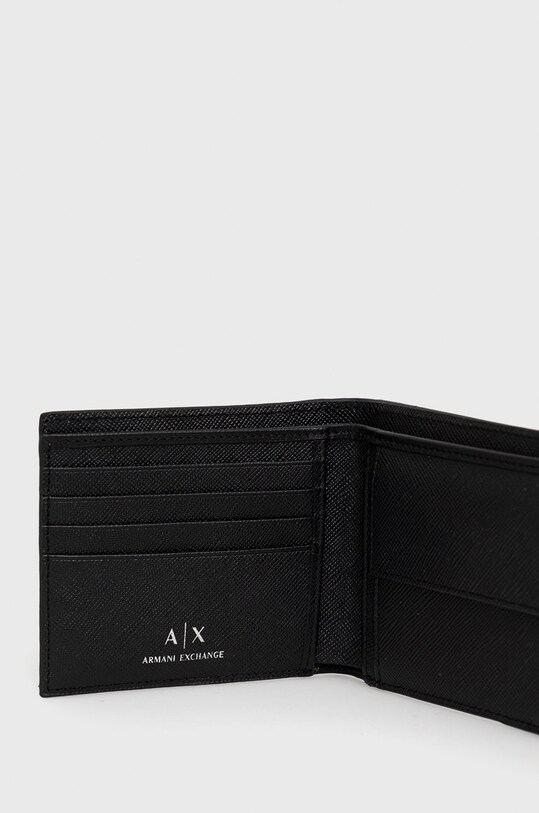 Armani Exchange portfel skórzany 958098.CC843 958098.CC843 czarny SS22
