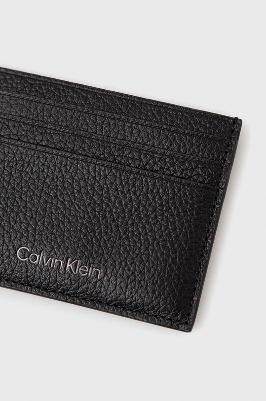 Аксесуари Шкіряний чохол на банківські карти Calvin Klein K50K507389.PPYY чорний