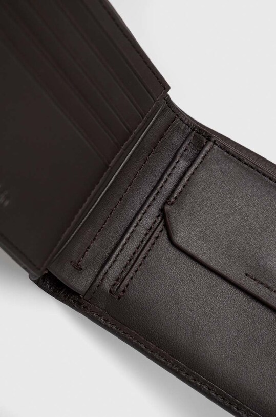 Kožená peňaženka Calvin Klein hnedá K50K507969.PPYY