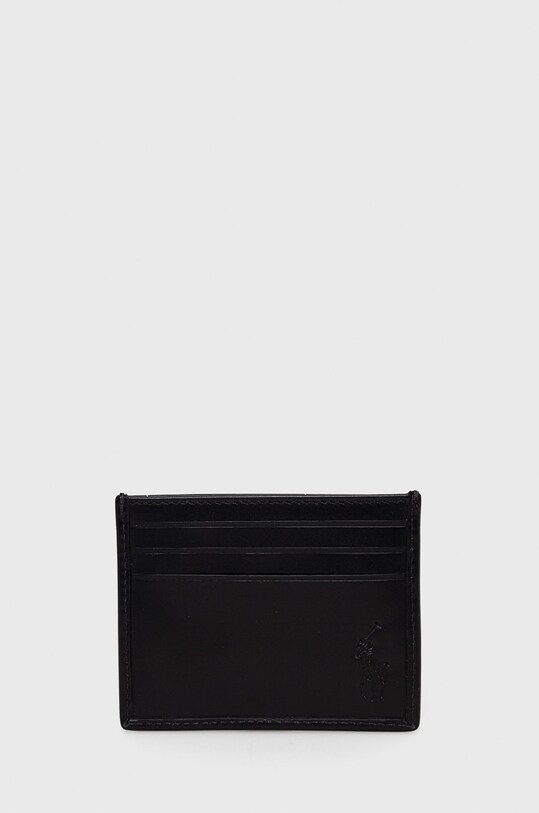 Polo Ralph Lauren caracasă din piele 405845400001 negru SS22