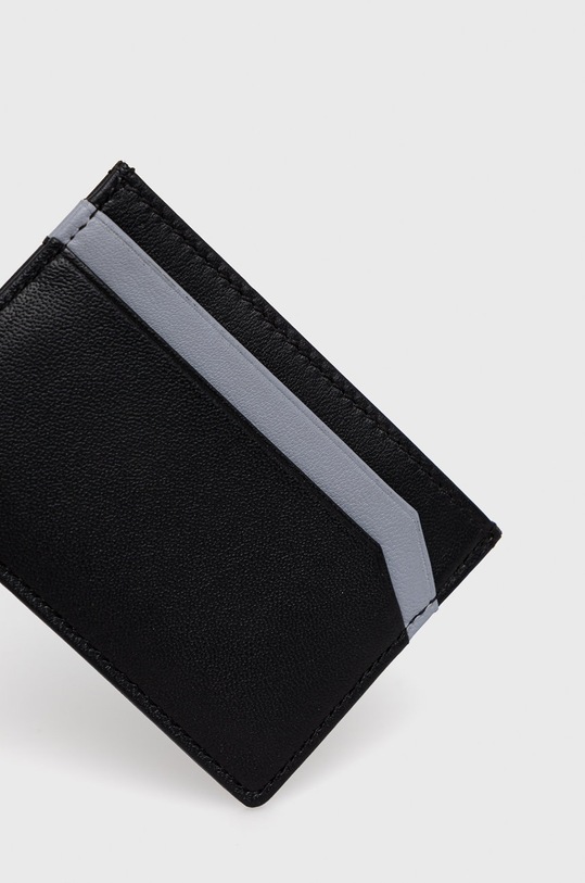 HUGO etui na karty skórzane 50470746 50470746 czarny SS22
