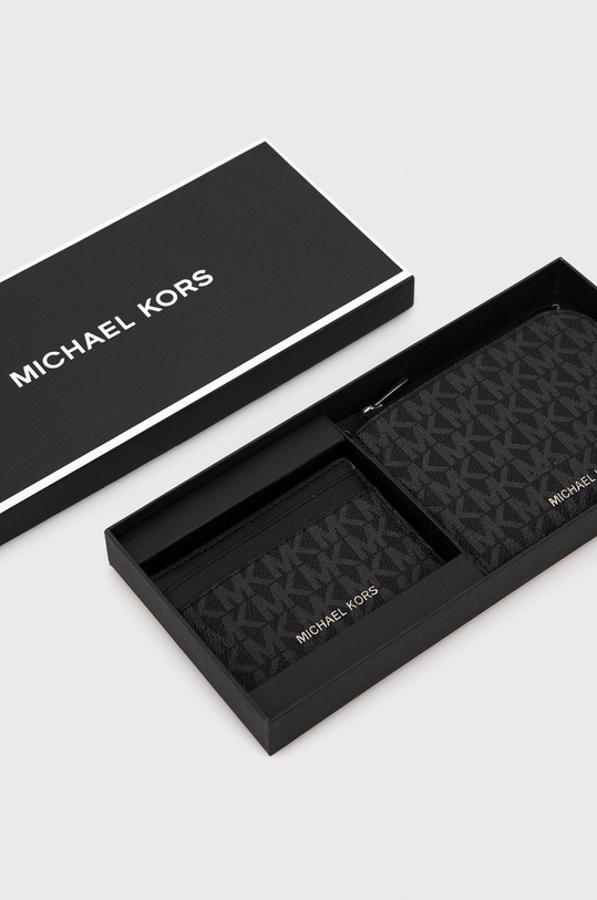 Michael Kors portofel si card holder 39F1LHDF5B negru