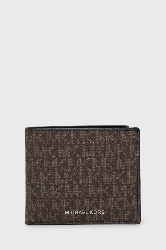 Michael Kors portfel imitacja skóry licowej brązowy 39F9LGYF5P