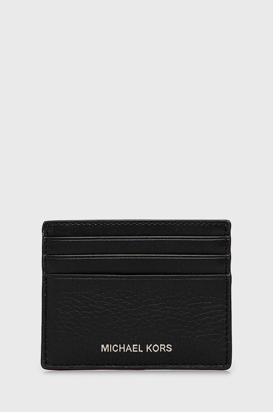 Michael Kors etui na karty skórzane 39S0LHDD2L skóra licowa czarny 39S0LHDD2L