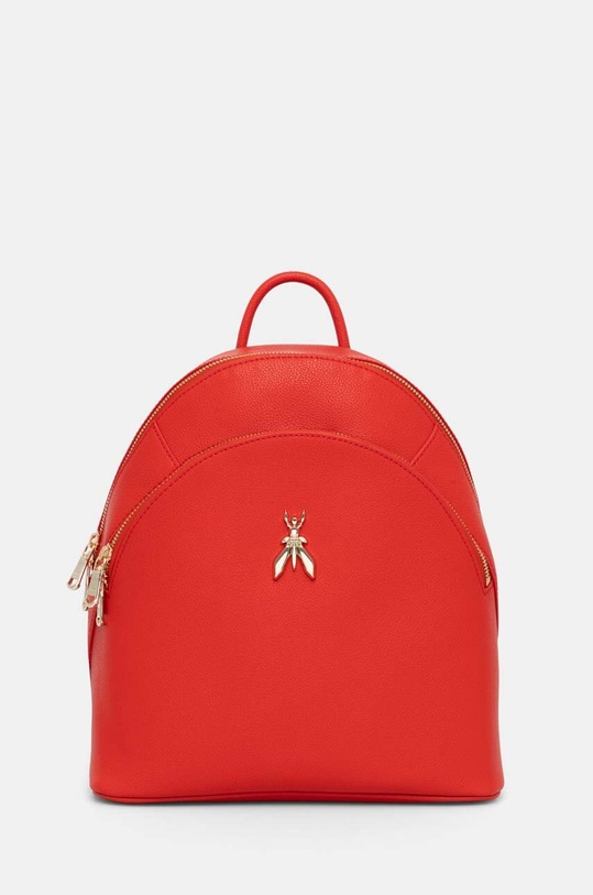Patrizia Pepe plecak skórzany skóra licowa czerwony CB0056.L001