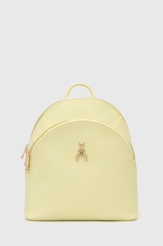 Patrizia Pepe plecak skórzany skóra licowa zielony CB0056.L001