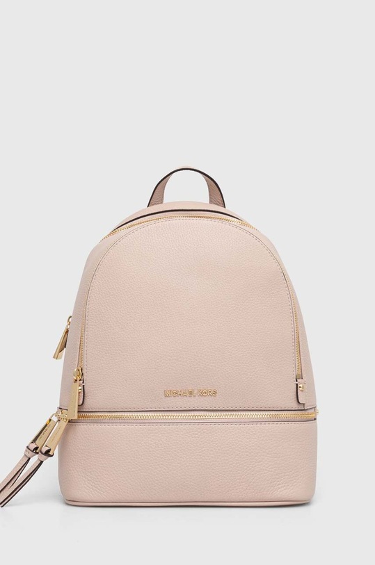 MICHAEL Michael Kors plecak skórzany skóra licowa różowy 30S5GEZB1L