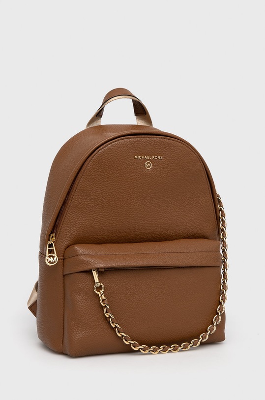 Doplňky Kožený batoh MICHAEL Michael Kors 30T0G04B1L hnědá