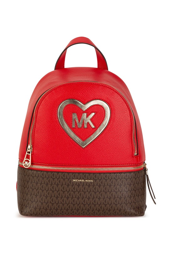 Detský ruksak Michael Kors imitácia kože červená R10112