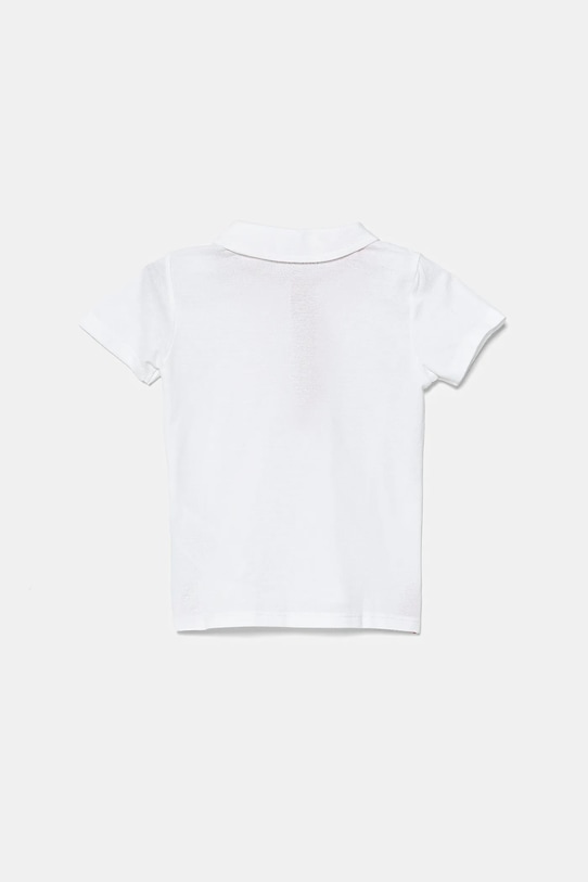 Guess polo bawełniane dziecięce N2GP03.KAPY0 biały SS22