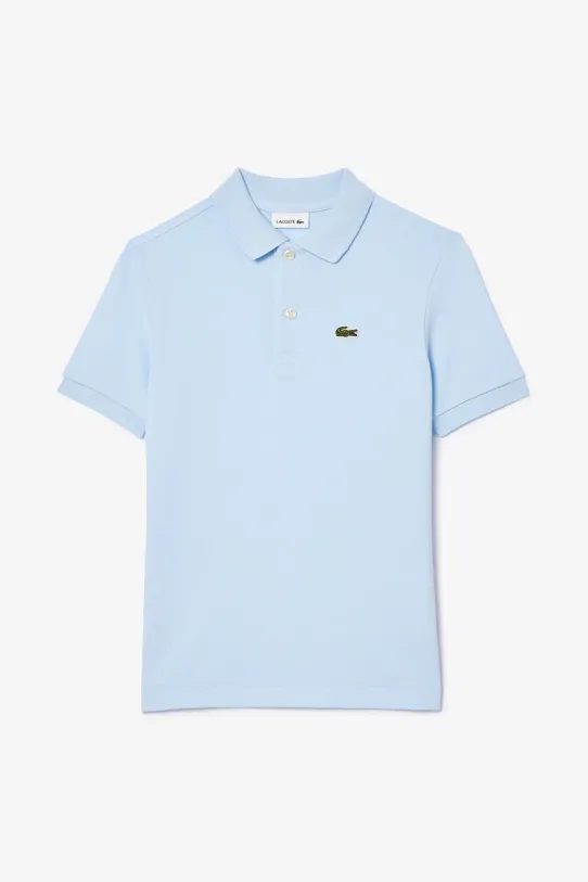 Дитяче бавовняне поло Lacoste PJ2909. блакитний AW24