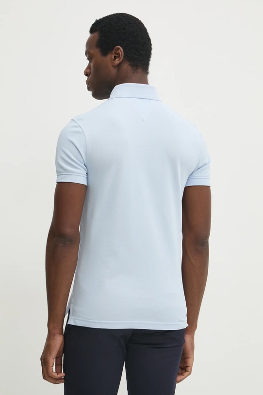 Odzież Tommy Hilfiger polo bawełniane MW0MW17771.PPYY niebieski