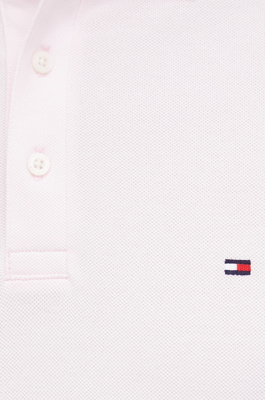 Бавовняне поло Tommy Hilfiger MW0MW17771.PPYY рожевий