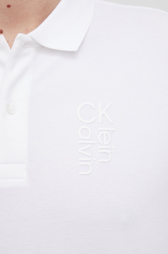 Calvin Klein - Polo K10K108276.PPYY biały