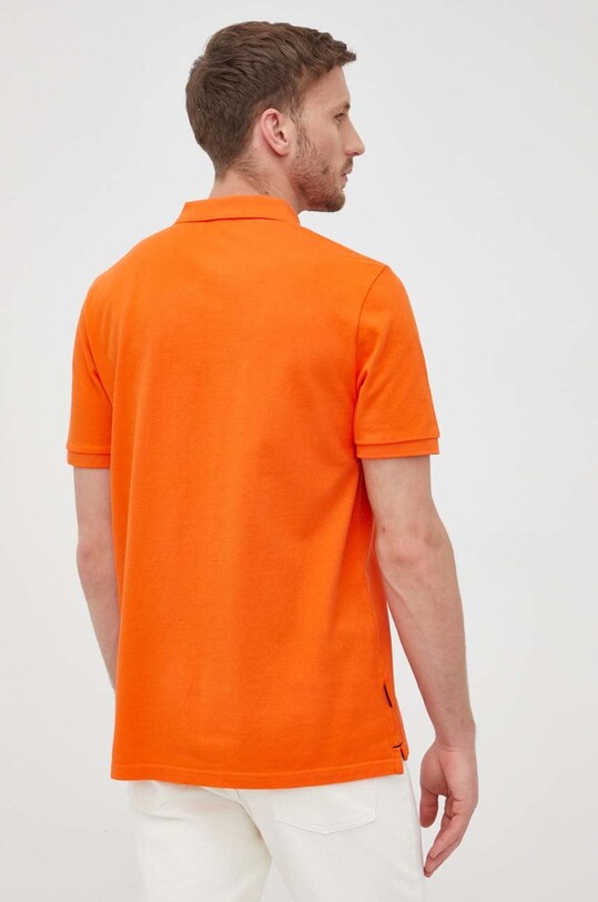 Odzież Woolrich polo bawełniane CFWOPO0032MRUT2931 pomarańczowy