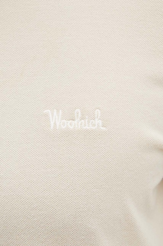 Woolrich polo CFWOPO0035MRUT1483 beżowy