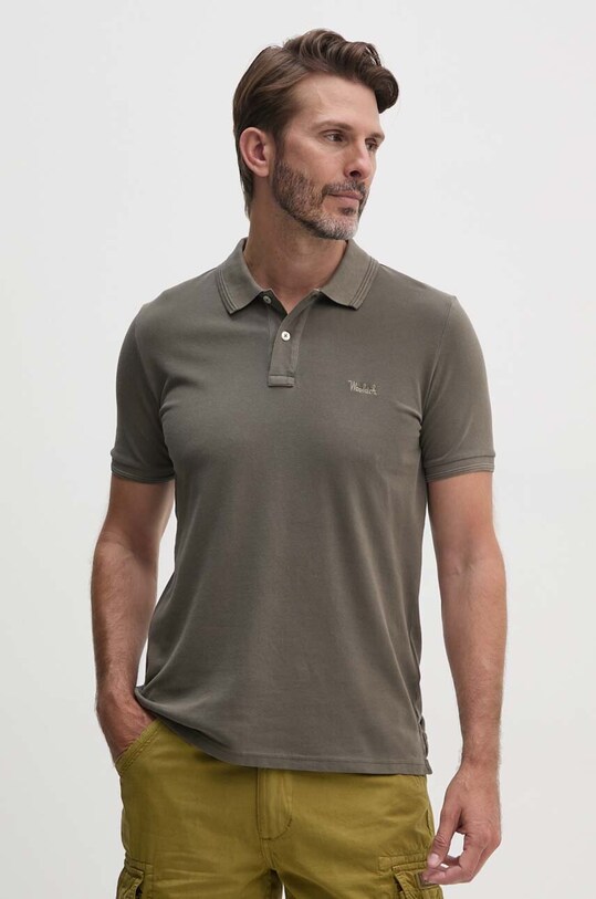 Woolrich polo zielony CFWOPO0035MRUT1483