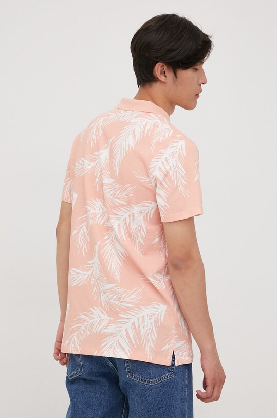 Ρούχα Βαμβακερό μπλουζάκι πόλο Jack & Jones 12209631.CoralPink ροζ