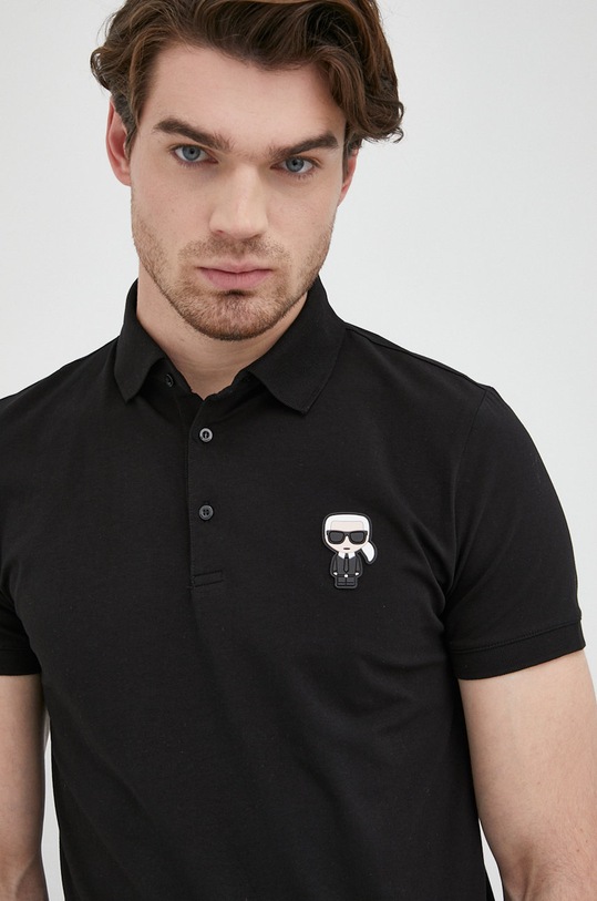 Karl Lagerfeld polo 500221.745022 czarny 500221.745022