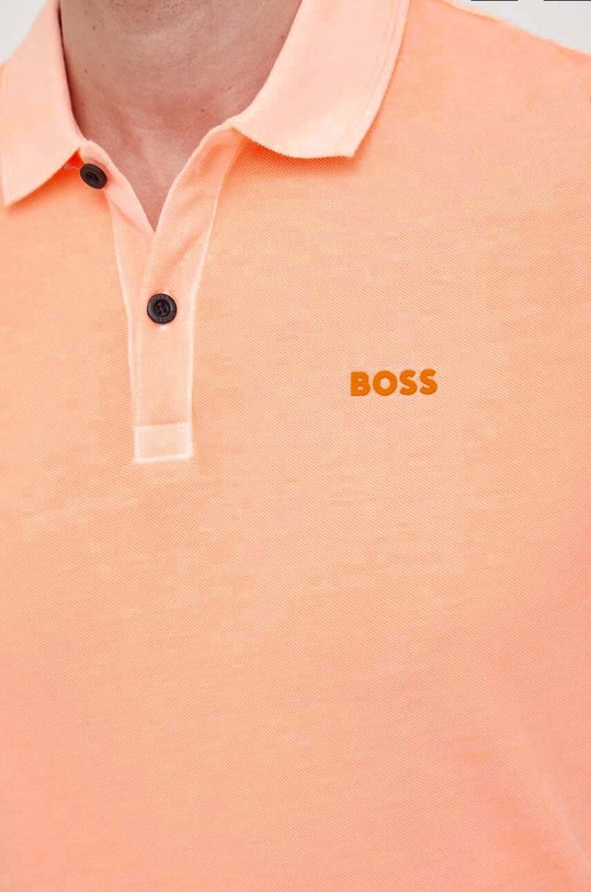 BOSS polo bawełniane BOSS ORANGE 50468576 pomarańczowy