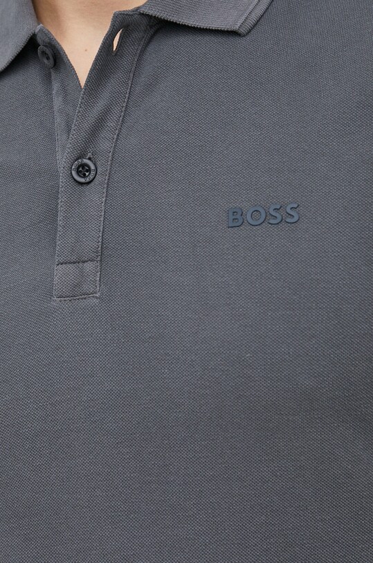 Bavlnené polo tričko BOSS Boss Casual 50468576 sivá