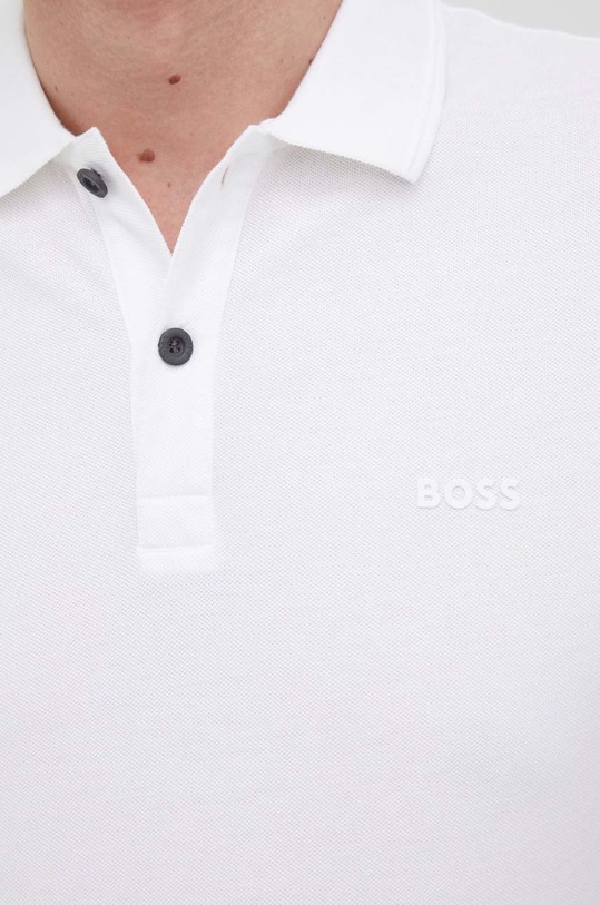 BOSS polo bawełniane BOSS ORANGE 50468576 50468576 biały